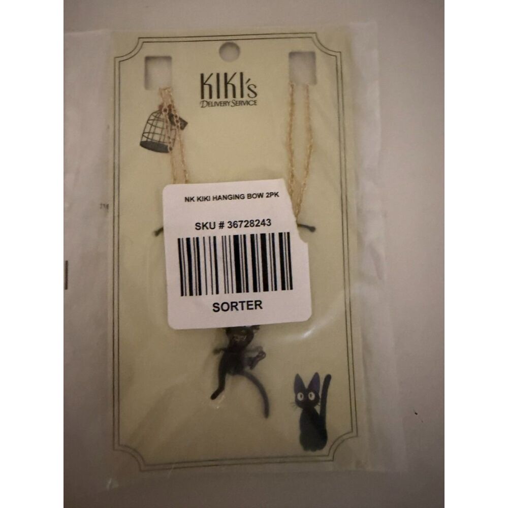 Studio Ghibli® Kiki's Delivery Service Jiji Bow Necklace Set